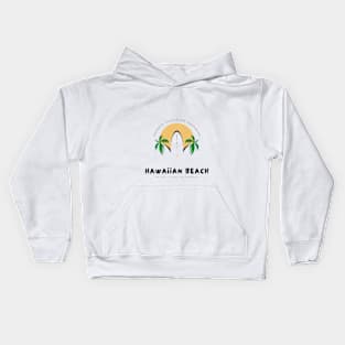 Summer vacation paradise hawaiian beach tshirt Kids Hoodie